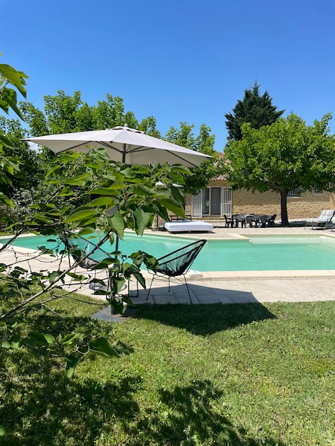 Studio with private pool located 5 minutes from Anduze