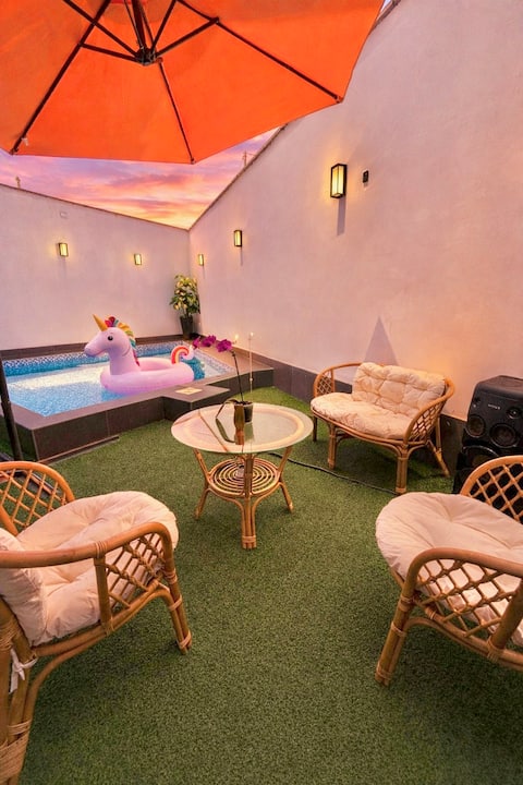 Beach House with Pool, Karaoke and Grill