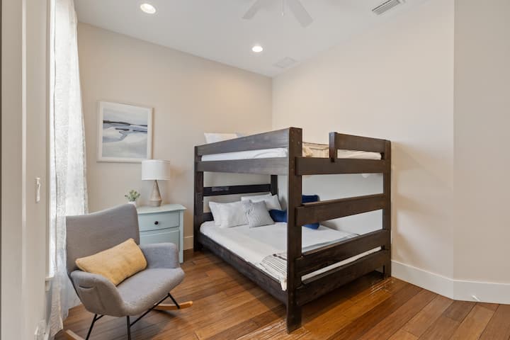 Queen over Queen bunk bed. 