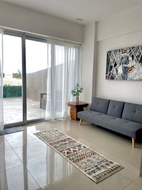 Depa terrace overlooking the sea in residential. Invoice