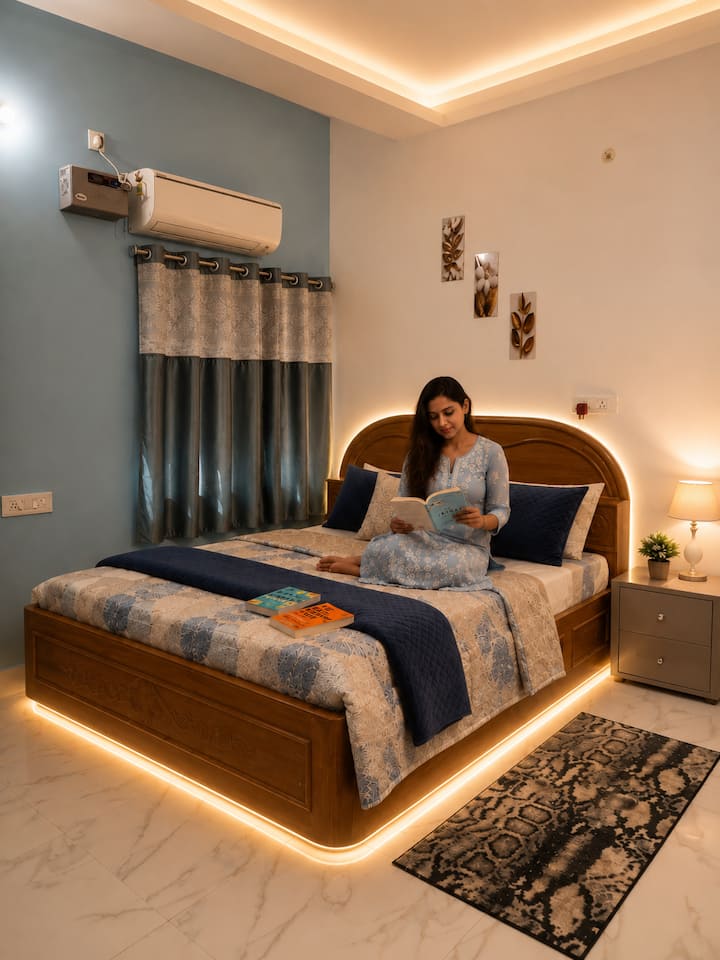 Entire 3 BHK Near Temple | Couple & Families