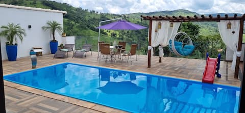 Serra da Moeda house with heated pool and Jacuzzi