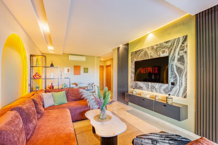 Luxury Golf & Pool Apartment The Saphir, Marrakech - Marrákes