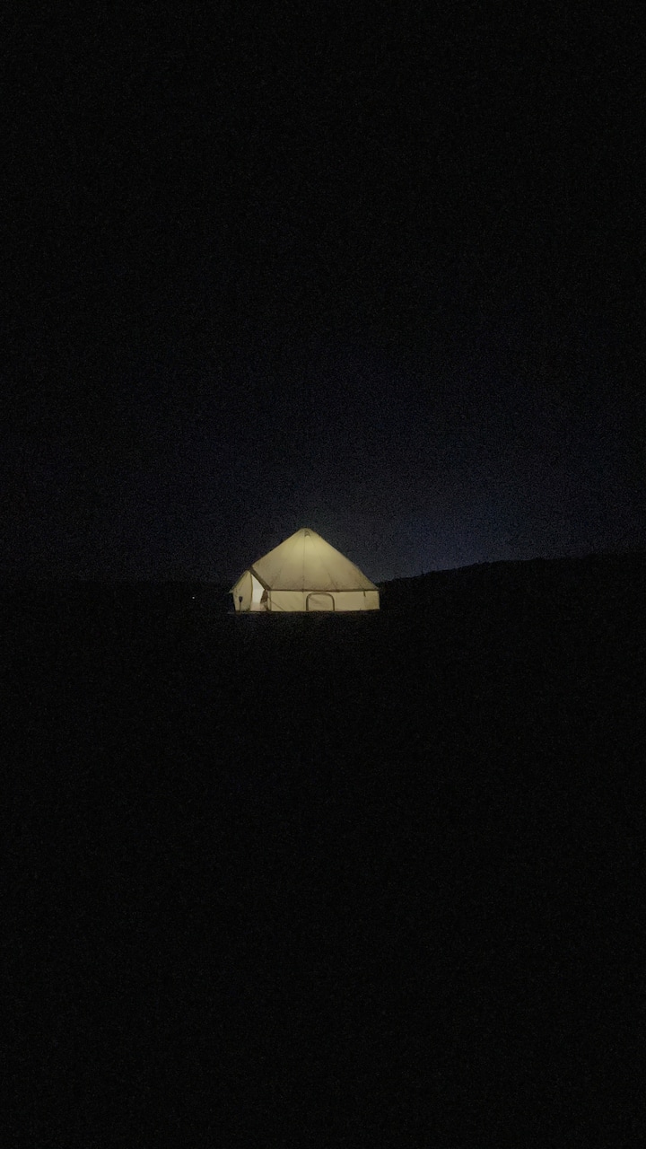 Tent at night