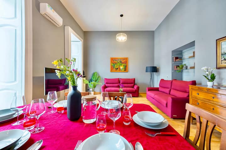Large Luxury Apartment In Chiaia - Capri Sea View - Naples