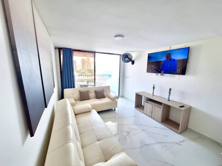 Apartamento 1504 -Vista Al Mar. El Rodadero - 聖塔馬它