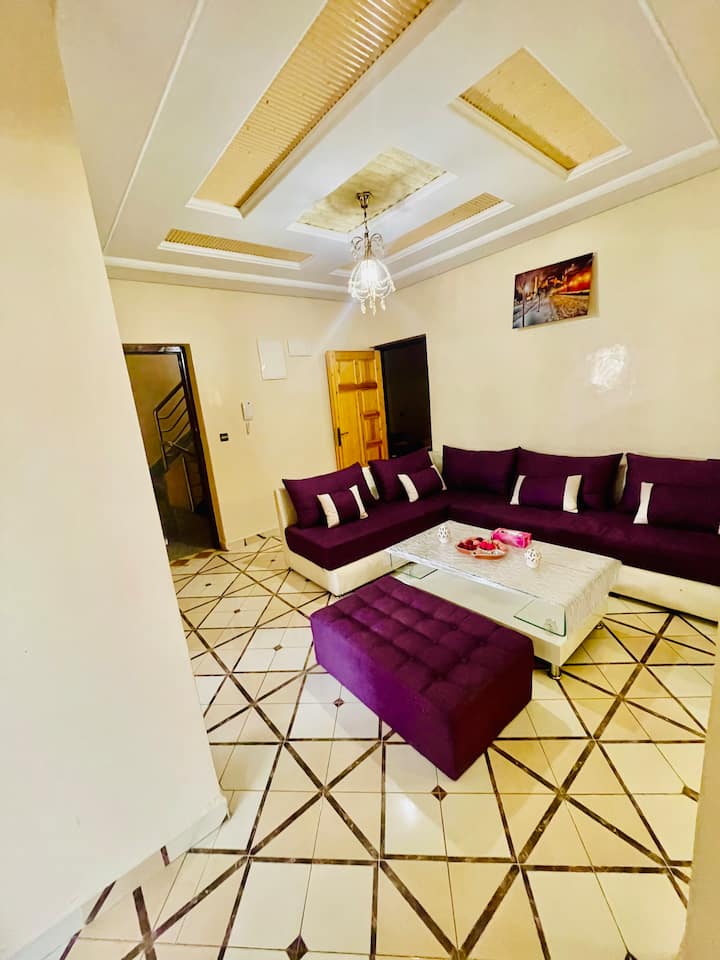 Appart Spacieux,3 Chambres, Terasse, 09 Min Plage - Agadir