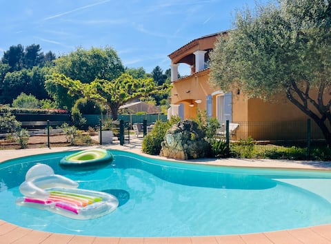 Luxury villa with air conditioning in the center of Flayosc 8-9 pers.