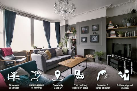 Top performing Airbnb: Feel at home in central Bristol, parking + garden in Southville