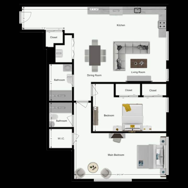Nyc Vues - 10 Mins Ewr/nyc - 2 Br Apt @ The Helix - Hoboken, NJ