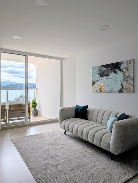 Popular Airbnb listing: Cozy apartment with Sochagota Lake view in Paipa