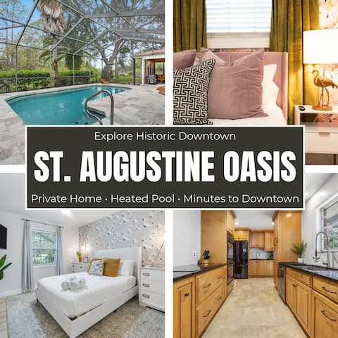 Family Pool Oasis • Sleeps 8 • Near Downtown