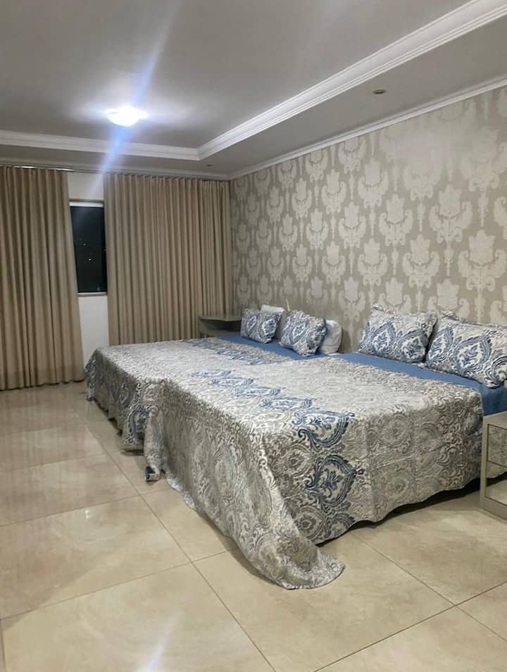 Suite with two double beds wardrobe bathroom with Hydro Second floor