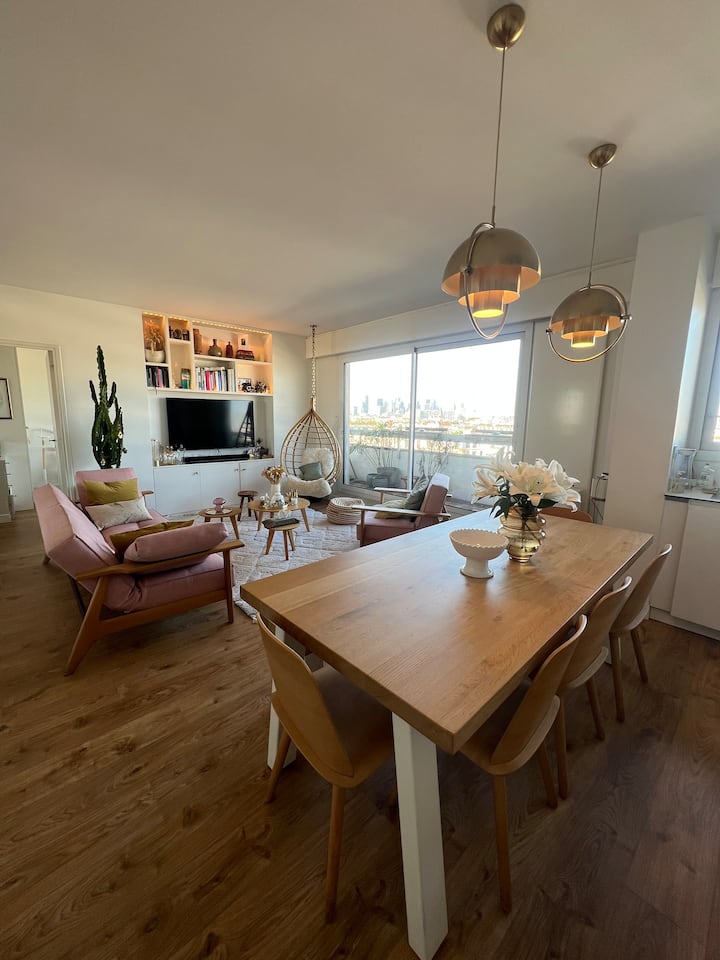 Cosy Apartment + View & Balcony - Levallois-Perret