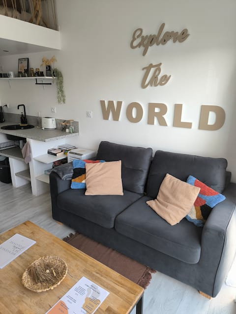 Studio + Mezzanine near beach