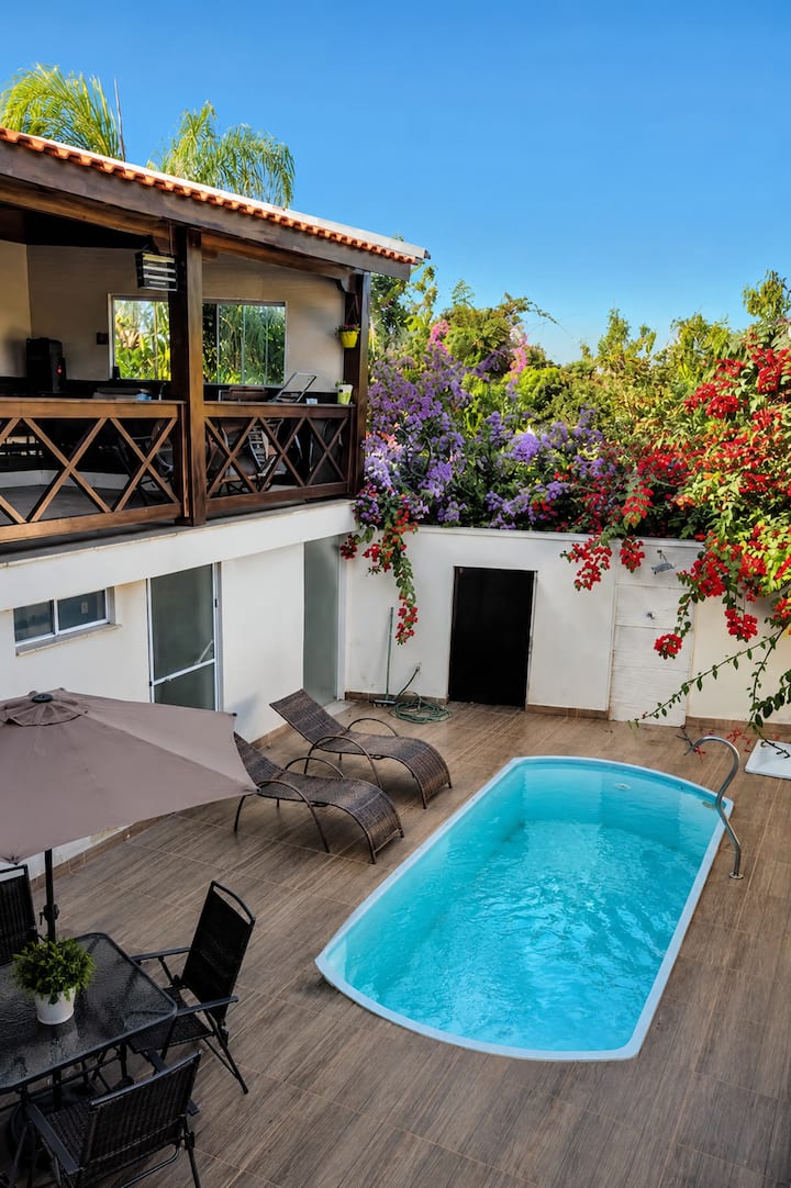 Casa Com Piscina Privativa E Ar-condicionado - São Pedro