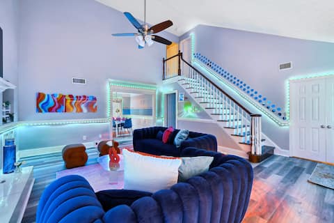 N Atlanta Home - Game Room, Firepit, BBQ, Sleeps 9