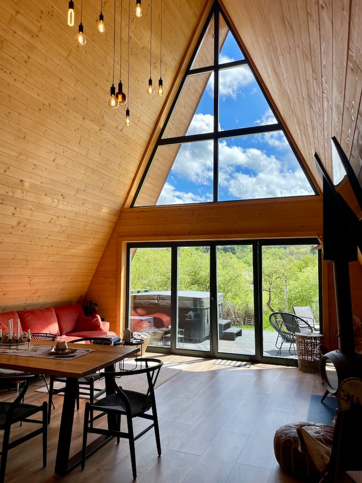 Vino Chalets (Fire Chalet) - A-frame Cabin In Bran - Bran