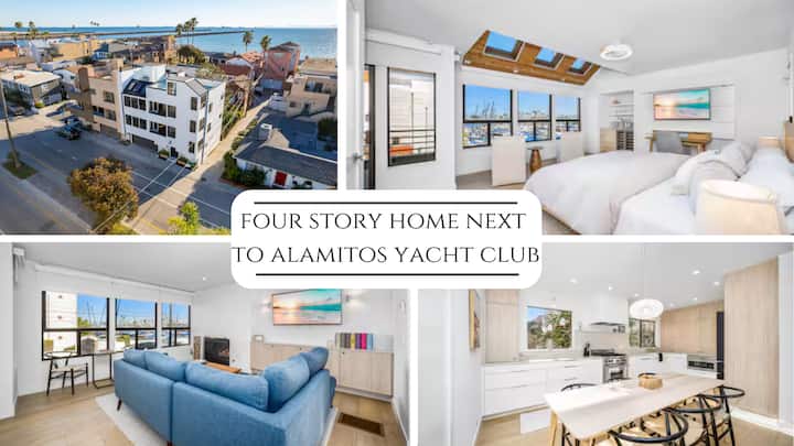 Luxury 4 Story home next to Alamitos Yacht Club