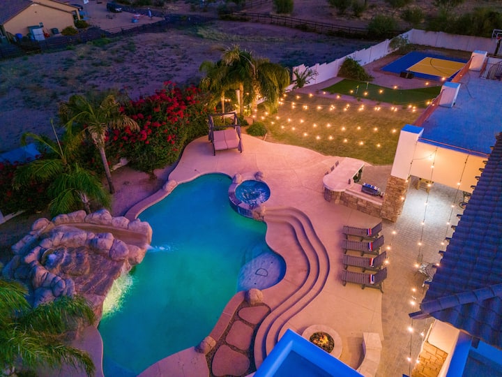 DreamResort + Pickleballcourt + Waterslide + Golf + Spa