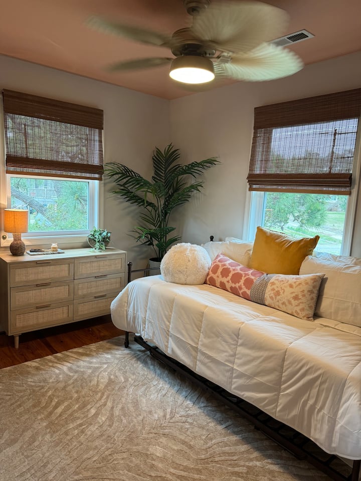 Twin Trundle Bed (the lower level twin can be raised to form a queen size bed)