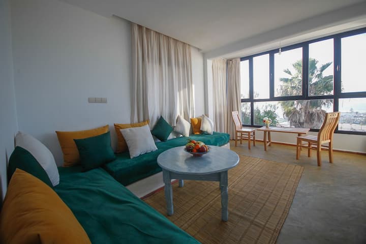 Appartement La Plage Vue Sur Mer Pour Les Familles - Oualidia