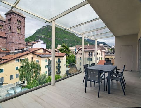 Museum Penthouse - 200 sqm with garage - downtown Bolzano