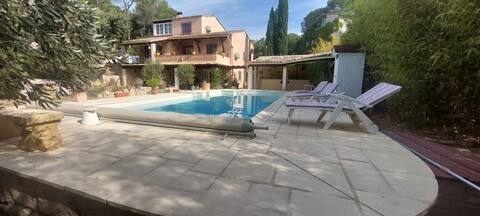 Garden level apartment.