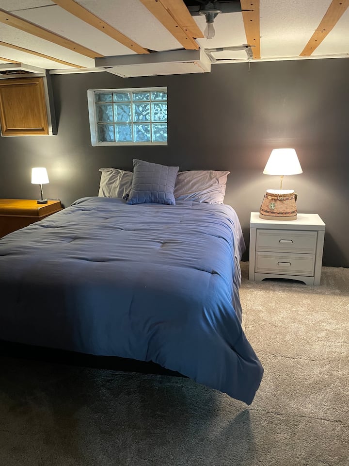 Large basement bedroom.