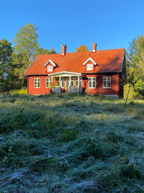 Forest farm with sauna & jetty