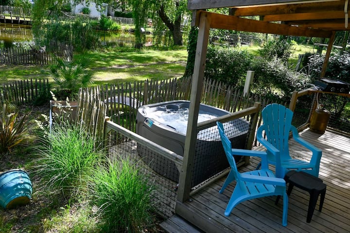 Mobil-home 4 Personnes Avec Spa - Brem-sur-Mer