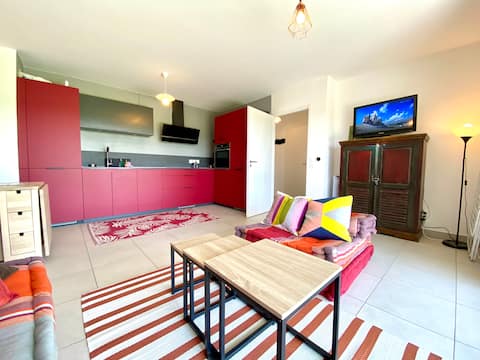 Apartment with garden, Messery, 5 min Lake Geneva