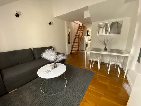 Minimalist Duplex > 30 min from Paris