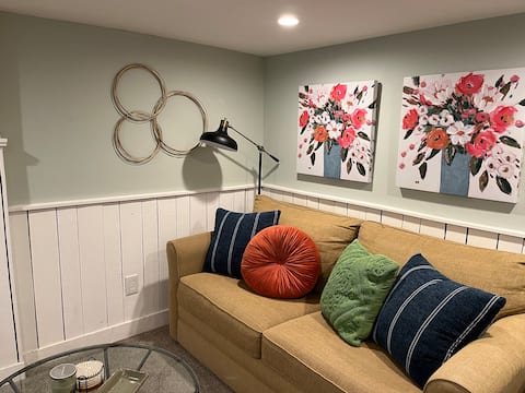 Newtown Cozy Cottage Basement