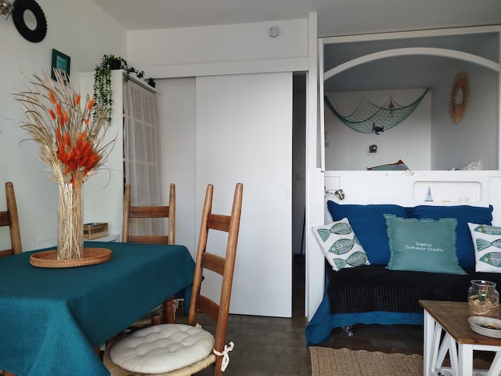Studio Estivale Vue Port Parking Privé - Hyères