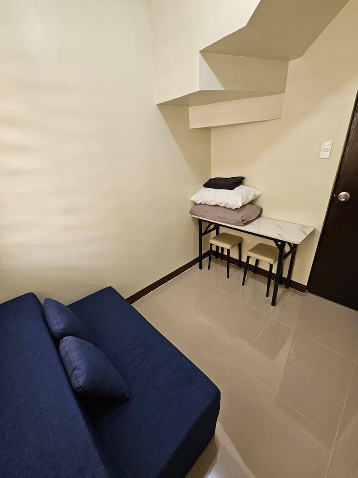 Room 3 features a dedicated workspace, perfect for your Zoom meetings where you won't be disturbed. Additionally, unwind on our sofa bed for relaxation after a long workday. Book us for a balanced stay!