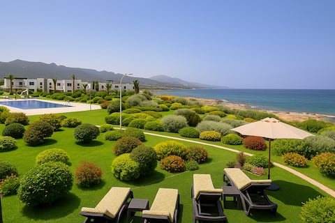 Seafront holiday home surrounded by nature