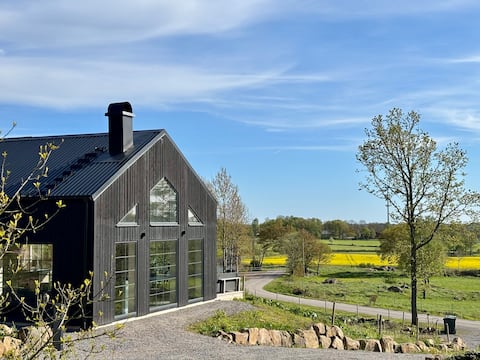 Modern house with SPA bath in a rural setting