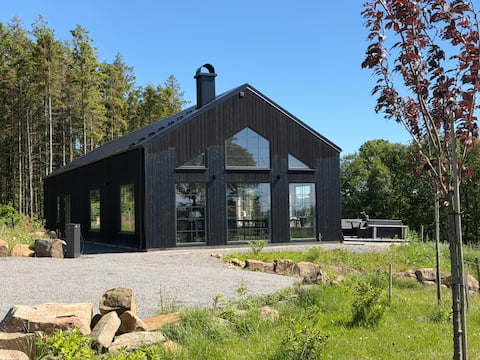 Modern house with SPA bath in a rural setting