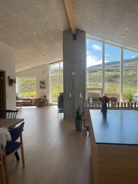 Newly built house with a view