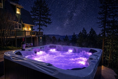 Views! Hot Tub! Game Room! Direct Trail Access!