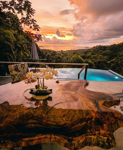 Ocean View Villa With Pool and Spectacular Sunsets