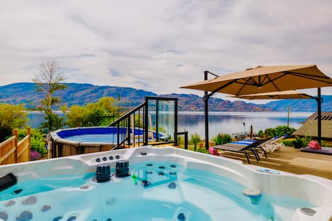 Pool+HotTub |  LakefrontHome |Peachland | Okanagan