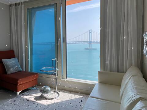 Open. Gwangan Bridge Ocean View/Free Parking/Netflix/Milak The Market/Millak Waterfront Park/Blue Gwangan
