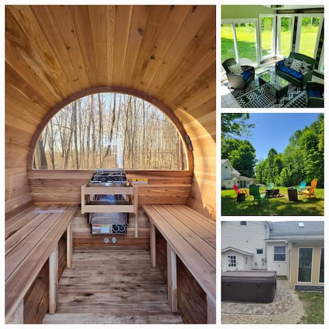 Hot Tub, Sauna, firepit,Pet's OK,Secluded 30 acres