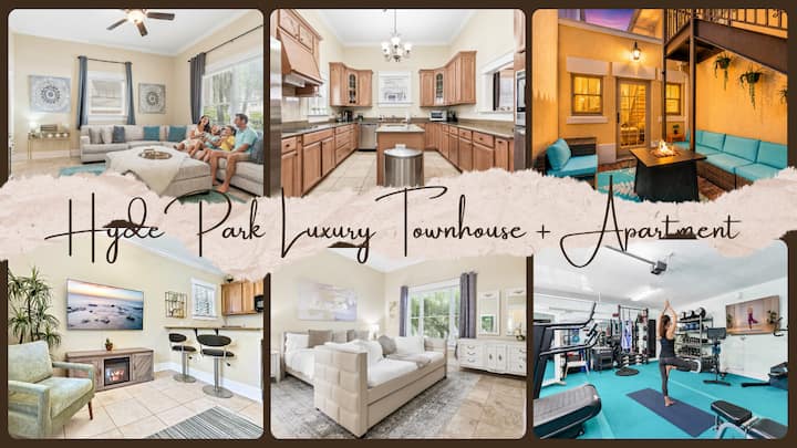 Hyde Park Townhouse+ Private Apartment Gym & Sauna - Tampa, FL