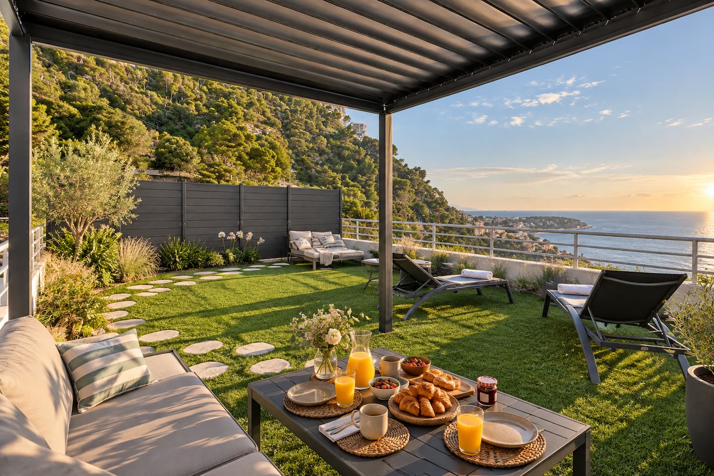 Penthouse vue Monaco — Grande terrasse, Garage privé — Roquebrune-Cap-Martin