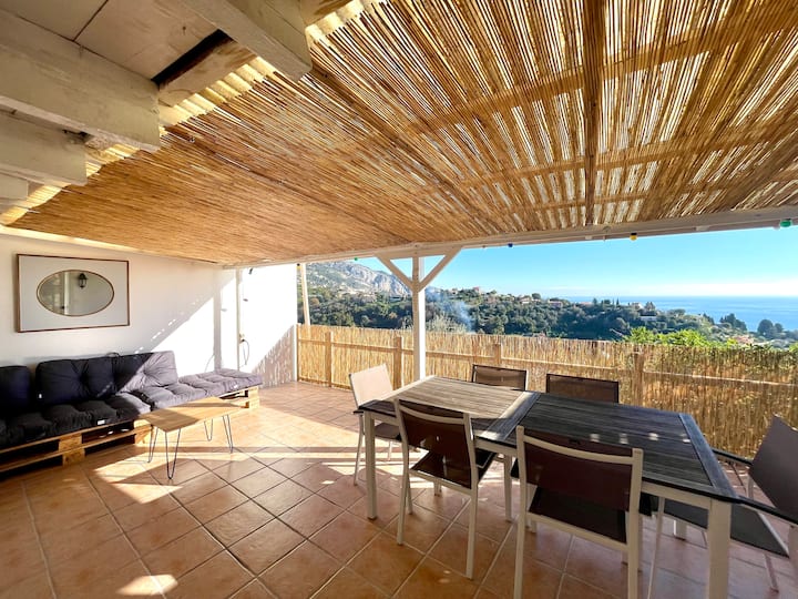 Maison Mentonnaise, Vue Panoramique Sur Mer - Menton