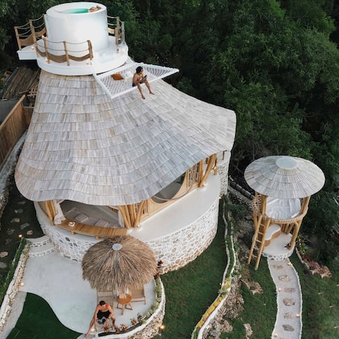 Shell House ~Infinity view 360° on the roof Pool