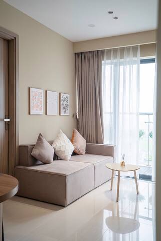Modern apartment with view of Hue city pool